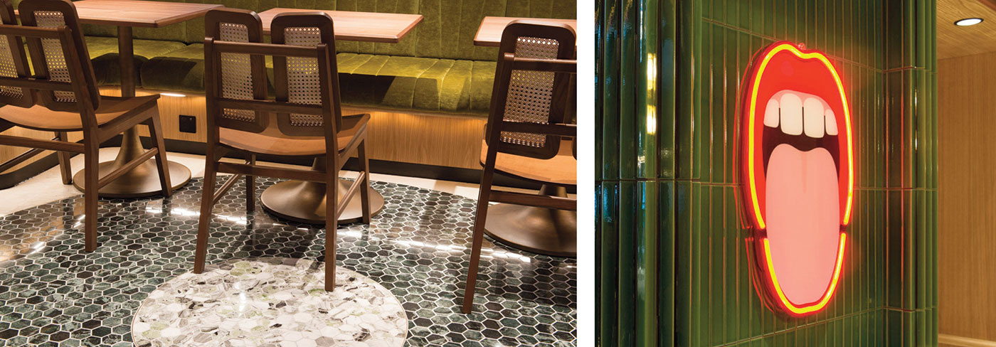 Dural Z-Flex Curver and Natural Brass Flexible trims.
